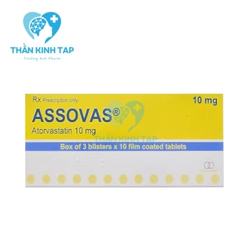 Assocas 10mg - Thuốc điều trị tăng cholesterol máu